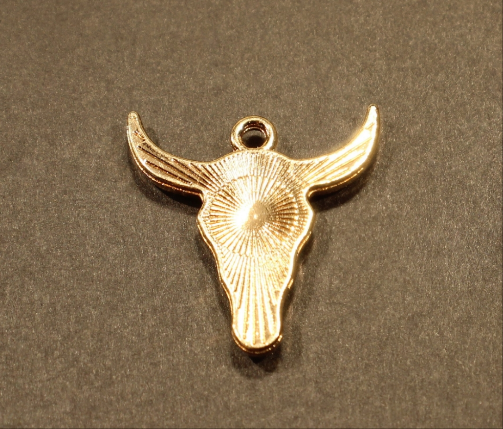 Steer skull charm
