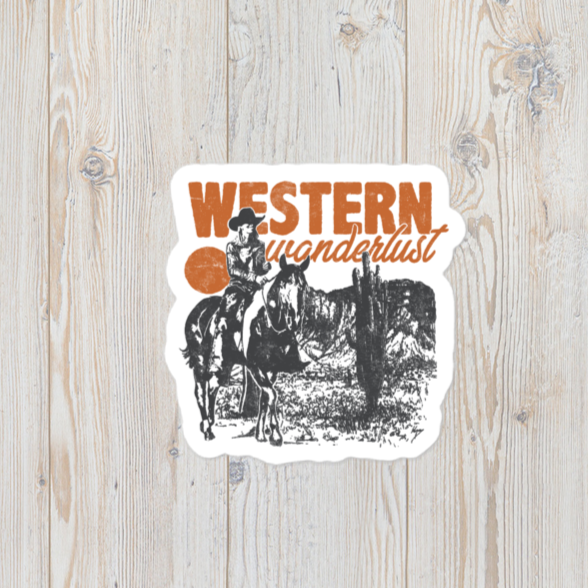 Western Wanderlust Vinyl Sticker