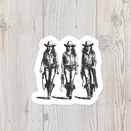 Cowgirls Vinyl Sticker