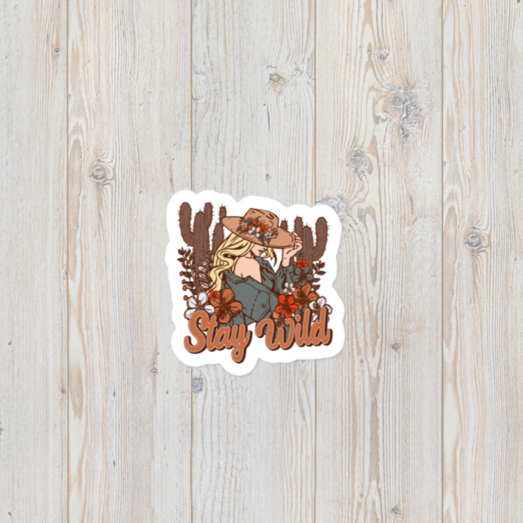 Stay Wild Vinyl Sticker