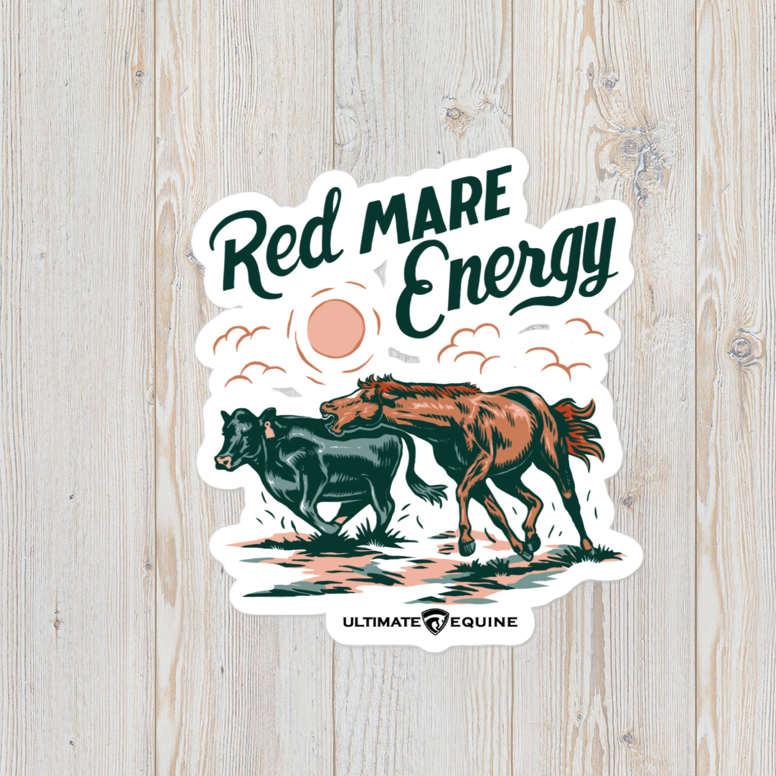 "Red Mare Energy" Vinyl Sticker