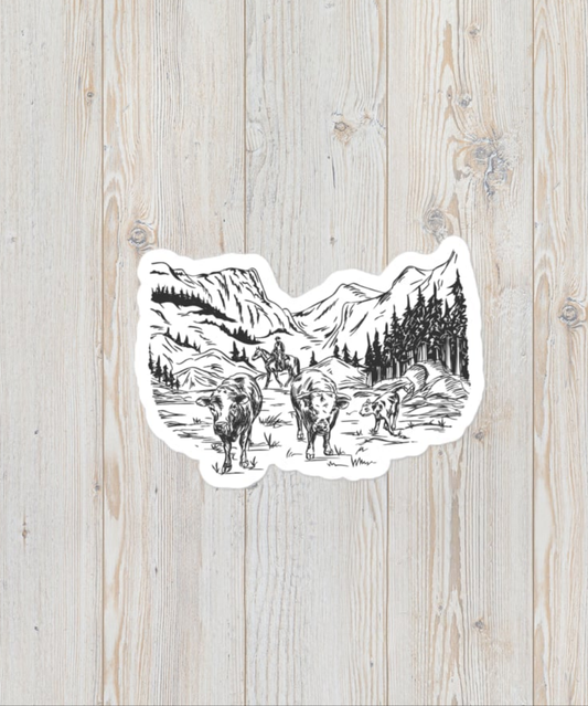 Foothills Vinyl Sticker