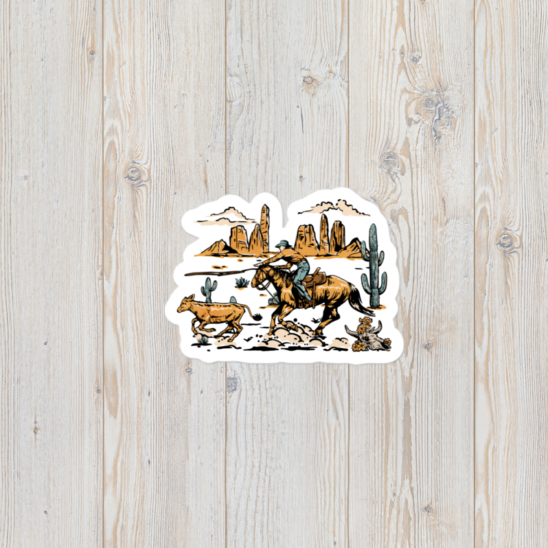 Roping vinyl sticker