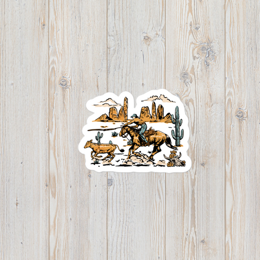 Roping vinyl sticker