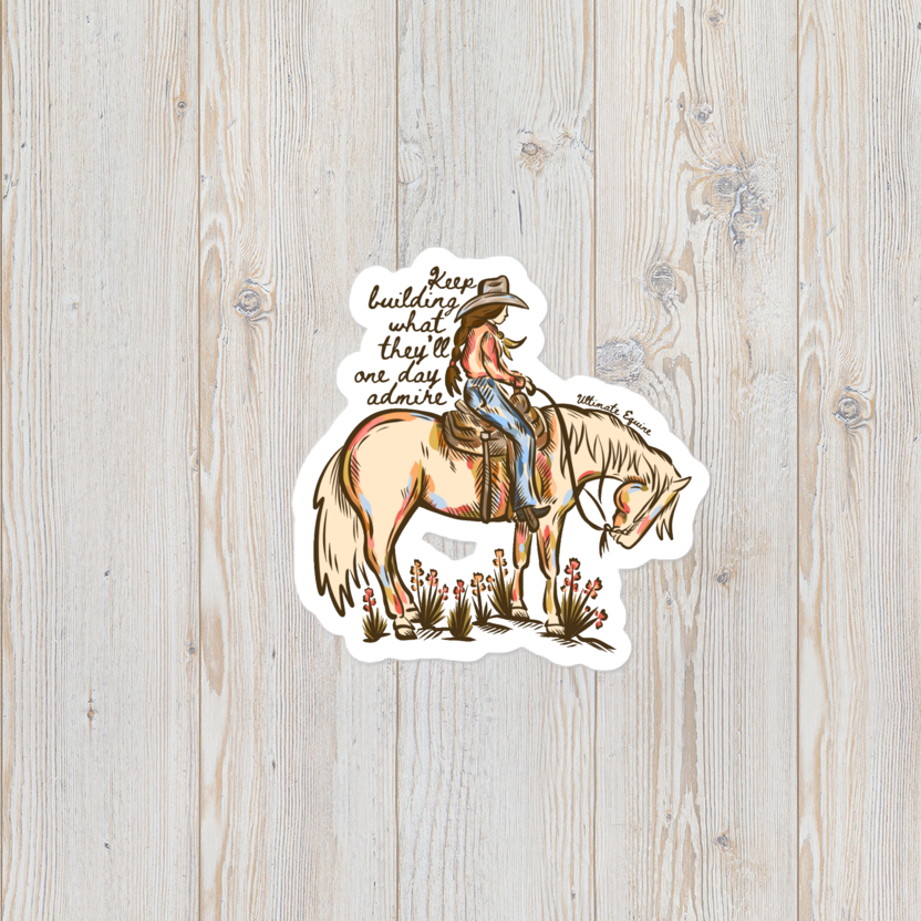 "Keep Building" Vinyl Sticker