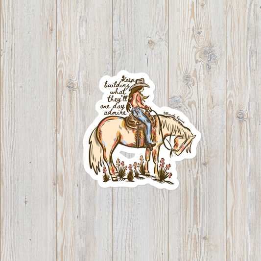 "Keep Building" Vinyl Sticker