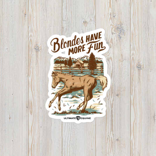 "Blondes" sticker